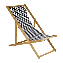 Καρέκλα εξωτερικού χώρου - Καρέκλα παραλίας από μπαμπού και καμβά - Model Soho